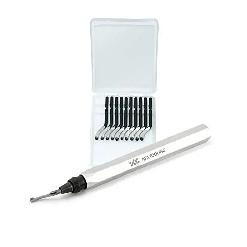 AFA Tooling Deburring Tool with a Blade and Pack of 10 Extra Blades AFA Tooling Deburring Tool with a Blade and Pack of 10 Extra Blades