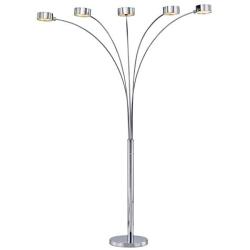 Artiva USA A207901FC 88'' Micah Arched Floor lamp with Dimmer, Chrome