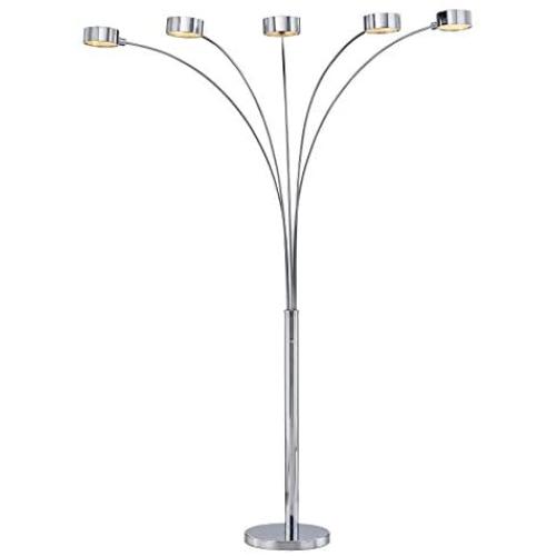 Artiva USA A207901FC 88'' Micah Arched Floor lamp with Dimmer, Chrome