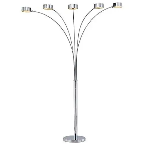 Artiva USA A207901FC 88'' Micah Arched Floor lamp with Dimmer, Chrome
