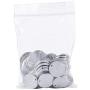 Kissitty 100-Piece 5/9'' Diameter (15mm) Blank Stainless Steel Stamping Tag Charms Smooth Polished Flat Round Disc Pendants 18 Gauge Thick