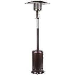 XtremepowerUS 96053 Propane Gas Outdoor Patio Heater Auto Tilt CSA 48,000 BTU Premium Floor Standing, Hammered Bronze