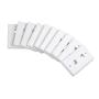 Cable Matters 10-Pack Low Profile 2-Port Keystone Jack Wall Plate in White