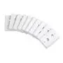 Cable Matters 10-Pack Low Profile 2-Port Keystone Jack Wall Plate in White Cable Matters 10-Pack Low Profile 2-Port Keystone Jack Wall Plate in White