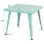 Costzon Kids Steel Table for Indoor/Outdoor Use, Preschool, Bedroom, Playroom, Activity Table for Toddlers Children Boys & Girls(Mint Green, Table)