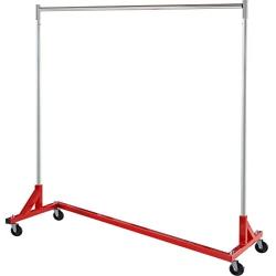 Simple Houseware Commercial Z Base Garment Rack, Red