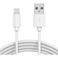 TalkWorks iPhone Charger Lightning Cable 10ft Long Heavy Duty Cord MFI Certified for Apple iPhone 12, 12 Pro/Max, 12 Mini, 11, 11 Pro/Max, XR, XS/Max, X, 8, 7, 6, 5, SE, iPad - White