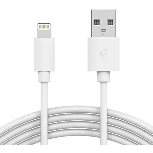 TalkWorks iPhone Charger Lightning Cable 10ft Long Heavy Duty Cord MFI Certified for Apple iPhone 12, 12 Pro/Max, 12 Mini, 11, 11 Pro/Max, XR, XS/Max, X, 8, 7, 6, 5, SE, iPad - White TalkWorks iPhone Charger Lightning Cable 10ft Long Heavy Duty Cord MFI Certified for Apple iPhone 12, 12 Pro/Max, 12 Mini, 11, 11 Pro/Max, XR, XS/Max, X, 8, 7, 6, 5, SE, iPad - White