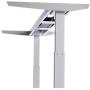 ApexDesk Elite Series 60'' W Electric Height Adjustable Standing Desk (Memory Controller, 60'' White Top, Off-White Frame)