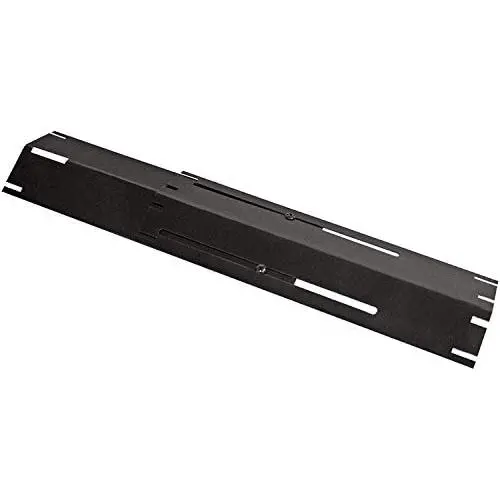 DcYourHome Universal Adjustable Porcelain Steel Heat Plate Shield, Grill Replacement Parts, Heat Tent, Burner Cover,Flavorizer Bar Flame Tamer for Gas Grill, Extends from 11.75'' up to 21'' L 1 Pack