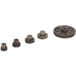 5pcs Steel Diff Differential Main Metal Spur Gears Pinions for HSP HPI Redcat 1/10 RC Car, 64T/21T/29T/17T/26T