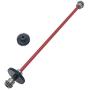 Spare Parts Differential Central Drive Shaft Motor Gear for WLtoys 124018 124019 Parts 1/12 Scale RC Car Buggy Accessory Fittings - 2pcs Red