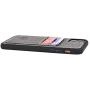 Dockem iPhone 11 Pro Max Luxe M2T Wallet Case (6.5''): Built-in Invisible Metal Plate for Magnetic Mounting with Canvas Style Synthetic Leather 2 Card Slots [Grey]