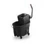 Rubbermaid Commercial WaveBrake 2.0 35 QT Side-Press Mop Bucket and Wringer, Black (1863896) Rubbermaid Commercial WaveBrake 2.0 35 QT Side-Press Mop Bucket and Wringer, Black (1863896)
