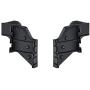 DAT AUTO PARTS Black Front Bumper Bracket Set of Two Replacement for 98-00 Toyota Tacoma with PRERUNNER TO1042104 TO1043104 Left Driver Right Passenger Side Pair