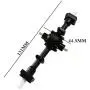 Facibom Upgrade Metal Gear Front & Central & Rear Axle with 1 Set Shaft Assembly Part for WPL 6WD RC Car B-16 B-36 RC Car Parts