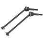 RC Car Drive Shaft, 2 Pcs Metal Front Rear Universal Drive Shaft for HIMOTO E10MTL E10MT E10BP 1/10 Remote Control Car(Black)