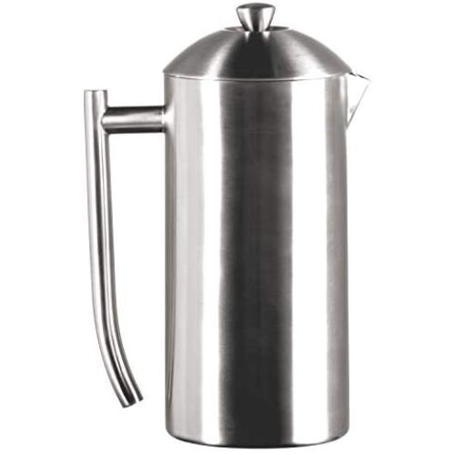 Frieling USA Double-Walled Stainless-Steel French Press Coffee Maker, Brushed, 17 Ounces