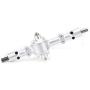 Woyisisi RC Car Front Bridge, for WPL 6WD Front Middle Rear Bridge Assembly Full Metal Upgraded RC Car Accessories Parts(Silver)