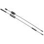 2Pcs RC Antenna, Black Metal Decoration Accessory Parts Simulation Antenna for Traxxas TRX-4 RC Crawler Car