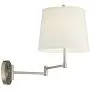 Oray Modern Swing Arm Wall Lamps Set of 2 Brushed Nickel Plug-in Light Fixture Off White Drum Shade for Bedroom Bedside Living Room Reading - 360 Lighting Oray Modern Swing Arm Wall Lamps Set of 2 Brushed Nickel Plug-in Light Fixture Off White Drum Shade for Bedroom Bedside Living Room Reading - 360 Lighting