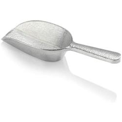 New Star Foodservice 34622 Cast Aluminum Flat Bottom Utility Scoop, 1 oz, Extra Small Size, Silver (Hand Wash Only)