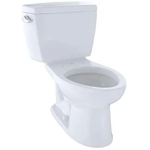 TOTO CST744SL#01 Drake 2-Piece Ada Toilet with Elongated Bowl, Cotton White TOTO CST744SL#01 Drake 2-Piece Ada Toilet with Elongated Bowl, Cotton White