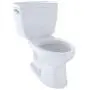 TOTO CST744SL#01 Drake 2-Piece Ada Toilet with Elongated Bowl, Cotton White TOTO CST744SL#01 Drake 2-Piece Ada Toilet with Elongated Bowl, Cotton White