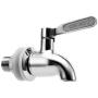 Beverage Dispenser Replacement Spigot,Oak Leaf Stainless Steel Spigot Polished Finished, Dispenser Replacement Faucet