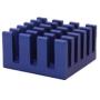 Akust Aluminum Chip Heatsink 0.59x0.59x0.32 Inch Blue 16 PCS