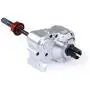 HONG YI-HAT 1/5 rc car Gas CNC Alloy Metal Three Sections of Fission Complete diff Gear Box Set for HPI Baja 5b KM ROVAN Spare Parts (Color : Silver)