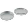 CEARI 39mm Screw Metal Body Cap and Rear Lens Cap Cover for Leica M39 Lens - Silver