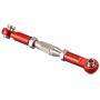 Essenc for WLtoys 144001 1/14 RC Car Spare Parts Metal Linkage Servo Pull Rod Steering Tie Rod Set,Red