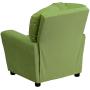 Flash Furniture Contemporary Avocado Microfiber Kids Recliner with Cup Holder