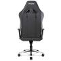 AKRacing Masters Series Max Gaming Chair with Wide Flat Seat, 400 Lbs Weight Limit, Rocker and Seat Height Adjustment Mechanisms - Black