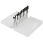 YXGOOD 10 Pieces Tungsten Carbide Double Cut Rotary Burr Set with 3 mm (1/8 Inch) Shank and 6 mm (1/4 Inch) Head Size