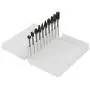 YXGOOD 10 Pieces Tungsten Carbide Double Cut Rotary Burr Set with 3 mm (1/8 Inch) Shank and 6 mm (1/4 Inch) Head Size