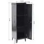 HouseinBox 3-in-1 Lockable Storage 3 Shelves Cabinet Home Office Filing Organier Kids Toy Gym Room Locker Keeper Legs Detachable …