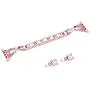 AiiKo Compatible with Apple Watch 38mm 40mm Bands Women,X Link Stainless Steel Metal Bracelet with Bling Rhinestone Jewelry Replacement for Apple Watch Series 4/3/2/1,Rose Pink AiiKo Compatible with Apple Watch 38mm 40mm Bands Women,X Link Stainless Steel Metal Bracelet with Bling Rhinestone Jewelry Replacement for Apple Watch Series 4/3/2/1,Rose Pink