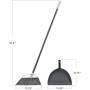 Radley & Stowe Angle Broom and Dustpan Set (Grey)
