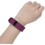 Sophili Bands Compatible for Charge Hr, Silicone Replacement Small Large with Metal Buckle Fitness Wristband Strap for Fitbit Charge HR / HR1(Purple/L)