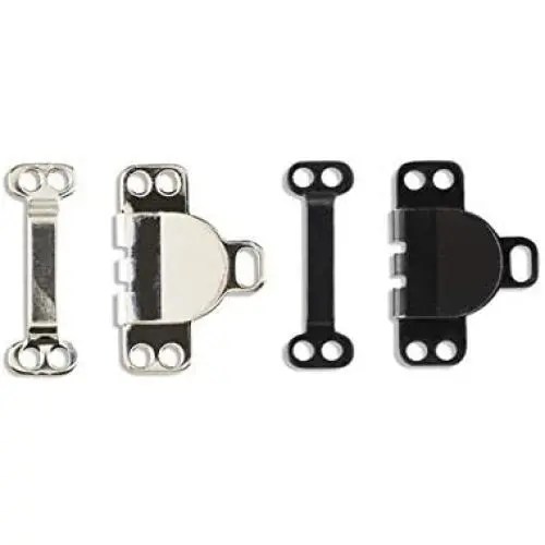 Metal Hooks & Eyes Sewing Hooks and Eyes Closure Assorted for Bra Trousers Skirt Dress and Sewing DIY Craft - 4 Sets in a Pack - 2 Black Sets and 2 Nickel Sets Metal Hooks & Eyes Sewing Hooks and Eyes Closure Assorted for Bra Trousers Skirt Dress and Sewing DIY Craft - 4 Sets in a Pack - 2 Black Sets and 2 Nickel Sets