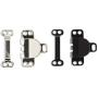 Metal Hooks & Eyes Sewing Hooks and Eyes Closure Assorted for Bra Trousers Skirt Dress and Sewing DIY Craft - 4 Sets in a Pack - 2 Black Sets and 2 Nickel Sets