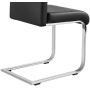 Yaheetech 6PCS Dining Chairs Armless Chairs Side Chairs PU Leather Seat and Metal Legs with High Back for Kitchen, Living Room, Leisure