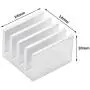 20pcs Aluminum Heatsink 14x14x10mm / 0.55x0.55x0.39 inches with Thermal Conductive Adhesive Tape for Raspberry pi Electronic Chip MOS IC Diode Triode Cooling Heat Dissipation 20pcs Aluminum Heatsink 14x14x10mm / 0.55x0.55x0.39 inches with Thermal Conductive Adhesive Tape for Raspberry pi Electronic Chip MOS IC Diode Triode Cooling Heat Dissipation