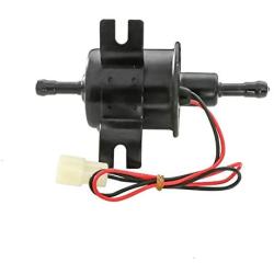 MOSTPLUS Universal Low Pressure Gas Diesel Inline Metal Solid Petrol 12V Heavy Duty Electric Fuel Pump Compatible with Motorcycle Carburetor ATV HEP-02A