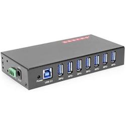 Gearmo 7-Port USB 3.0 Din Rail Mountable Hub Metal Chassis