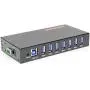 Gearmo 7-Port USB 3.0 Din Rail Mountable Hub Metal Chassis