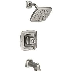 Moen 82922SRN Conway Posi-Temp Tub and Shower with Valve Included, Spot Resist Brushed Nickel