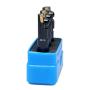 Accusize Industrial Tools 3 Pc Miniature Indexable End Mill Set, 1/2 Shank, 0046-0510
